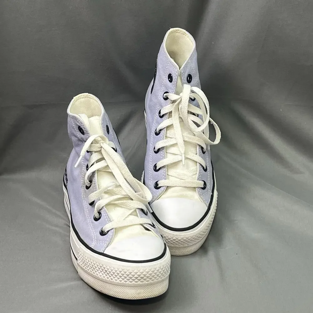 Converse Chuck Taylor Lift Women’s 8.5 Lavender Sunshine High Tops